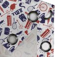 thumbnail image 4 of Ambesonne London Grommet Curtain, United Kingdom Country, 50" x 96", Royal Blue Red White, 4 of 6