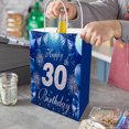 thumbnail image 6 of YAHAFEPY 20Pcs 30th Happy Birthday Party Bags, Party Favor Bags,Birthday Party Decorations, With Handles Favor Bags Candy Gift Bags for Adults BoyorGirls Birthday Party, 6 of 7