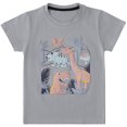 thumbnail image 2 of NAISIBABY Boys Short Sleeve T-Shirt, Cotton Crewneck Graphic Daily Casual Tee Gray 2-3T, 2 of 9