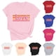 thumbnail image 1 of RKSTN Valentine Gifts Women's Valentine's Day T Shirts Oversized Crewneck Valentines Graphic Print Short Sleeve Shirt Womens Casual Solid Round Neck Plus Size Loose Fits Tee Top Summer Clothes, 1 of 8