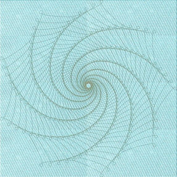 Ahgly Company Machine Washable Indoor Square Transitional Blue Diamond Blue Area Rugs, 6' Square