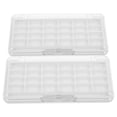thumbnail image 1 of 2 paletas de labiales vacías: Paleta de maquillaje vacía, caja para labiales, estuche portátil para sombras de ojos, estuche transparente para guardar polvos y rubor., 1 of 7