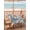 Blue Grey, variant on Outdoor Tablecloth with Umbrella Hole and Zipper, Blue Christmas Rectangle Table Cloth 60x102 Inch Waterproof Tablecloth, Snowman Xmas Tree Balls Snowflake Rustic Picnic Table Cover for Patio Camping