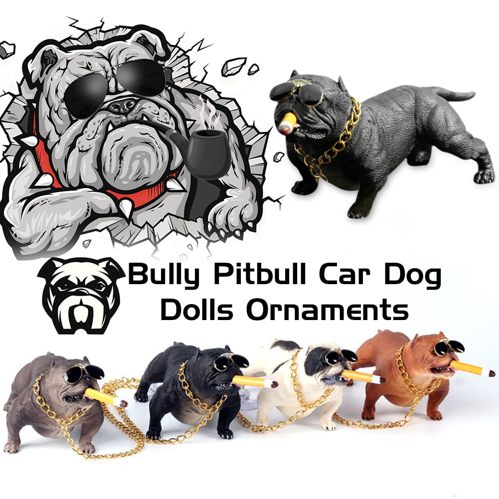 Car Bully Pitbull Dog Decoration Creative Car Interior Simulation