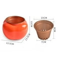 thumbnail image 6 of Walbest 1 Set Mini Flower Pot, 5.31" Dual Layer Shatterproof Plastic Plant Flower Pot with Water Container for Home Garden, 6 of 7