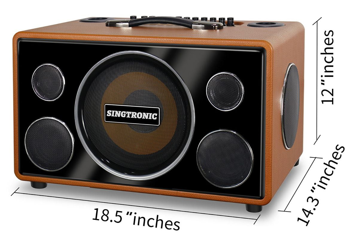 Singtronic BT-800DSP Professional 800W All-in-One Karaoke Machine with 2 Microphones, Bluetooth Speaker with Built-in DSP