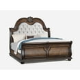 thumbnail image 2 of Traditional 1pc King Tufted Bed Coffee Brown Formal Bedroom Furniture, 2 of 5