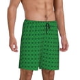thumbnail image 2 of Cauagu Green St. Patrick’s day Print Pajama Bottoms for Men Sleep Pajama Shorts Elastic Waistband Sleep Pajama Short Men's PJ Shorts-X-Large, 2 of 6