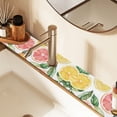 thumbnail image 2 of Yayeee Faucet Mat for Kitchen Sink 30" Diatomite Long Splash Guard Pad, Candy Grapefruit, 2 of 7