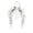 B, variant on Tdxkok Artificial Calla Lily and Tulip Waterfall Wedding Bouquet with Pearl Handle, Faux Silk Bridal Hand Flower for Ceremony