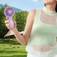thumbnail image 4 of Clearance Under $5 | Low Noise 3 Speed Mini Handheld Fan, USB Rechargeable Pocket Portable Cooler For Indoor Outdoor Travel Commuting Hiking(Pink), 4 of 8