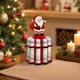 thumbnail image 7 of Feledorashia Christmas Cash Gift Holder, Wooden Money Display Stand, Santa Snowman or Reindeer Character with Layered Slots for Holiday Notes, Freestanding Tabletop Accent for Mantel and Party Decor, 7 of 7