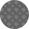 thumbnail image 1 of Ahgly Company Indoor Square Patterned Battleship Gray Area Rugs, 3' Square, 1 of 1