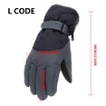thumbnail image 2 of JFGHDG Mitten Lined Gloves for Snowboarding Snow Sports Gloves Snowboard Gloves Multi-age Gloves for Motorcycling Cold Resistance Gloves Snow Gloves Black L, 2 of 2