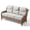 Yellow/Beige, variant on Jentlehouse Outdoor Patio 3-Seat Sofa,Wicker Rattan Patio Couch with Deep Seat Thick Cushions High Back All-Weather Outdoor Sofa for Balcony Porch Deck Lawn