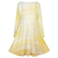 thumbnail image 5 of Yellow Brick Wall, Brick Stone Wall Long Sleeve Dresses For Women Vintage Elegant Party Dress Oversized V-neck Dress S-8XL, 5 of 7