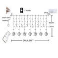 thumbnail image 3 of Fuchsun Led Curtain String Light 138 Led Crescent Moon and Star Light with 8 Lighting Modes for Indoor Outdoor (Warm White), 3 of 7