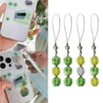 thumbnail image 6 of Necvior Fashion Beaded Phone Charm Lanyard for Women Girls Crystal Four Leaf Clovers Keyring Stylish Keychain Bag Purse Pendant, 6 of 17