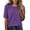 Dark Purple, variant on Active Tops Women Compression Shirt Long Sleeve Loose Fit Short Sleeve Women Ringer Tee Casual Workout Tops Women Summer T Shirts Shirts Women Raglan Shirts for Women Ladies Shirt Green L