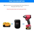 thumbnail image 2 of Reemplazo del adaptador convertidor de batería para convertir la batería de litio Dewalt 18V-20V, 2 of 4