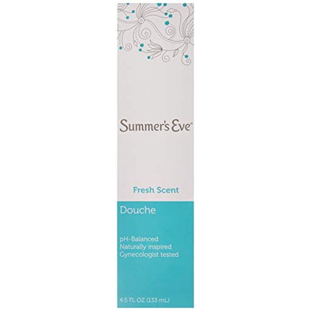 Summer's Eve Fresh Scent Douche Feminine Wash, 4.5oz Bottles. PH Balanced, Naturally Inspired, Gynecologist Tested (1 Pack), 4.5oz. Each Unit)
