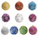 thumbnail image 4 of Toystoory 1 Uds. Bola de Navidad con cuentas de purpurina colgantes de árbol de Navidad decoración navideña para el hogar 2022 Feliz Año Nuevo Naviidad Kits de decoración para fiestas Blanco Toystoory JR1019-05, 4 of 6