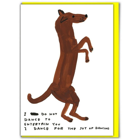 Birthday Card - Funny Everyday Card - Dancing Dog