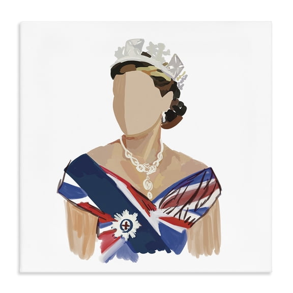 Stupell Industries Traditional Modern Royal Portrait Canvas Art, 24 x 24, by Amelia Noyes