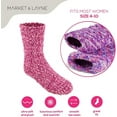 thumbnail image 4 of Market & Layne Adult Fuzzy Socks / Soft Cozy Crew Socks for Women - 5 Pairs, 4 of 5
