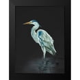 thumbnail image 2 of Sheppard, Lucca 14x18 Black Modern Framed Museum Art Print Titled - Garza Azul On Black, 2 of 5
