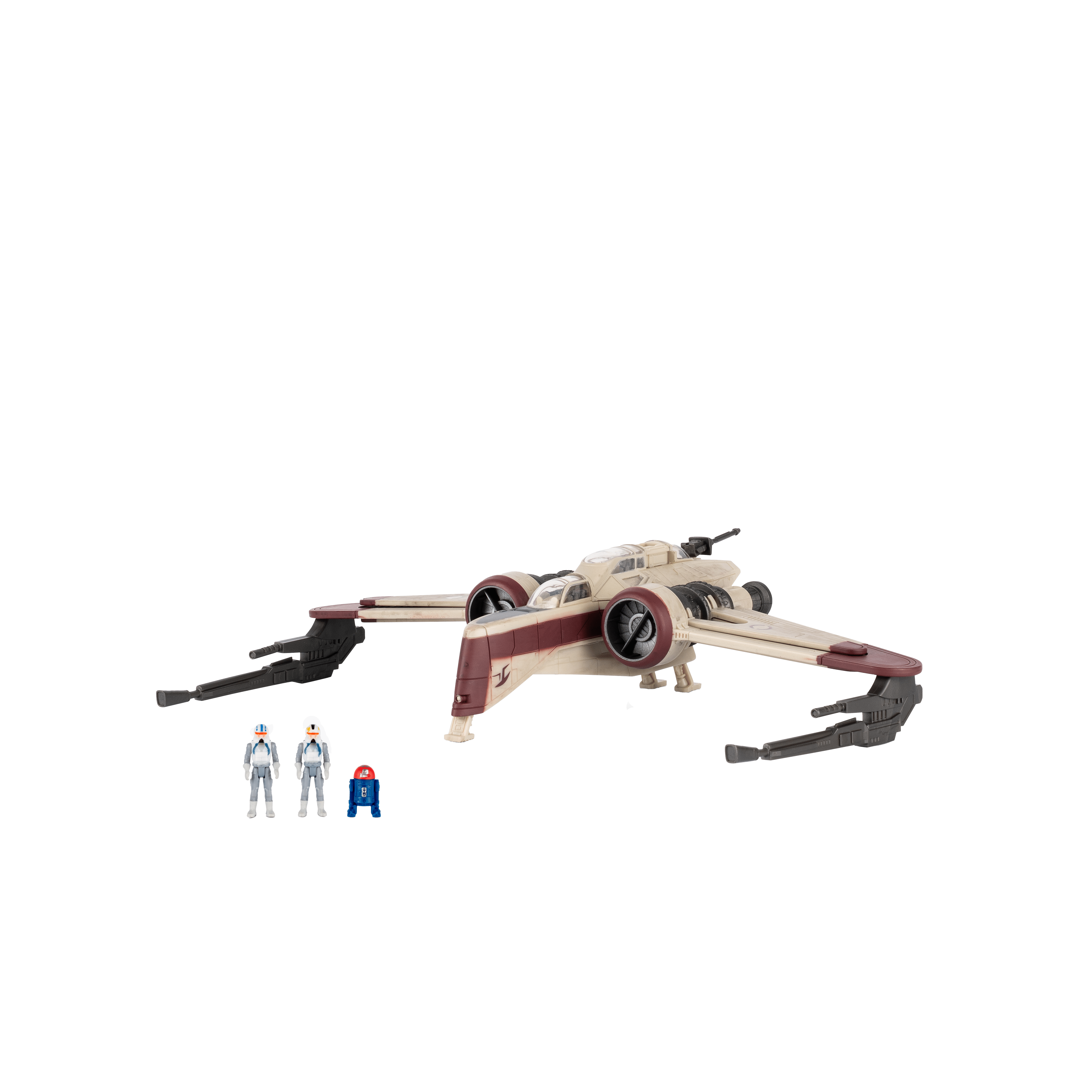 Star Wars Micro Galaxy Squadron ARC-170 Starfighter - 8 inch Vehicle with 1 inch Micro Figure Accessories
