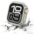 thumbnail image 2 of Dwitch for Apple iWatch Series 6/5/4/SE 44mm Metal Case,Rugged Bumper,Turn iWatch into Ultra Look,with Back Cover,Upgrade Conversion Kit Stylish Protector for iWatch Series 6/5/4/SE 44mm,Titanium, 2 of 4