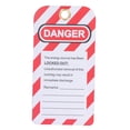 thumbnail image 2 of Etiquetas De Etiquetado De Bloqueo, 20 Piezas Kit De Etiquetas De Etiquetado De Bloqueo Señales De Advertencia De Seguridad De Ingeniería Reutilizables De Plástico PVC Rojo, 2 of 8