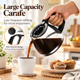 thumbnail image 4 of Coffee Maker, 6-Cup Drip Coffee Maker with Glass Carafe, Reusable Filter, Pause and Serve, Keep Warm, Black, 4 of 8