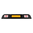 thumbnail image 4 of Hemoton Parking Block Rubber Parking Guide Wheel Stopper With Reflective Tape For Garage, 4 of 7