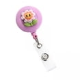 thumbnail image 1 of Bunblic 5-6pack ID Clip Reel Retractable Holder Flowers for Volunteers Students 5 Pcs, 1 of 8