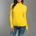 thumbnail image 5 of Thanksgiving Day Juebong Winter Women's Turtleneck Long Sleeve Cropped Top Sweater Knit Girls Fashion Solid Color Slim Fit Top, 5 of 5