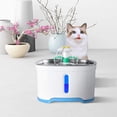 thumbnail image 3 of Bebedero para gatos, bebedero automático para mascotas de 2,5 l con bomba de apagado automático, indicador LED, ventana de nivel de agua, ultra silencioso, filtración cuádruple, apto para gatos, perros, muchos tipos de mascotas Ormromra 220347-1, 3 of 8