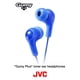 thumbnail image 2 of JVC Gumy in Ear Earbuds, sonido potente, ajuste cómodo y seguro, piezas de silicona S/M/L - HAFX7A (azul) Talla única, 1 unidad (paquete de 1), 2 of 5
