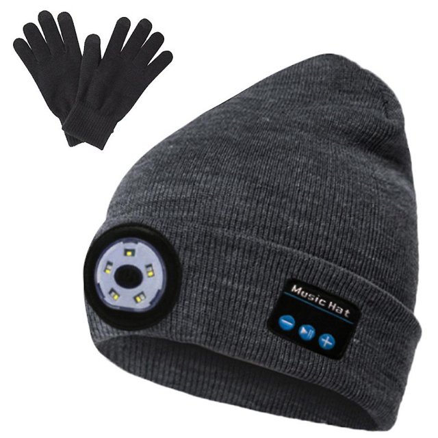 Los auriculares Bluetooth llevaron la tapa de la lámpara al aire libre noche corriendo iluminación roja azul luz de advertencia intermitente