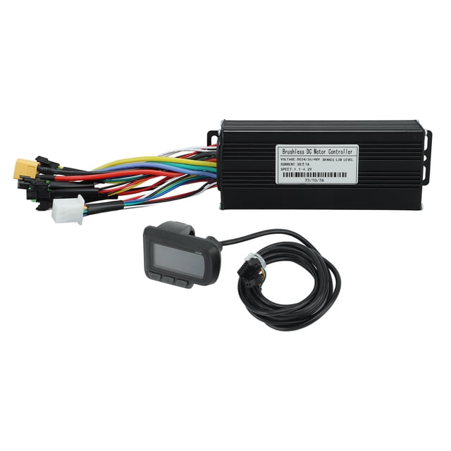 Kit de controlador de onda sinusoidal de 3 modos, 24 V, 36 V, 48 V, 1000 W-1500 W, 30 A, con pantalla LCD para bicicleta eléctrica y scooter