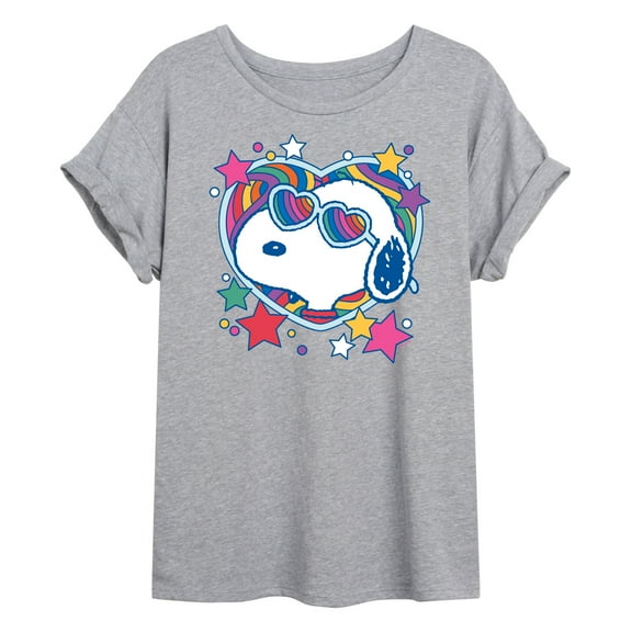 Peanuts - Snoopy Groovy Heart - Women's Oversized T-Shirt