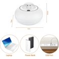 thumbnail image 2 of 2024, lindos humidificadores para el dormitorio del hogar Mini humidificadores de 300 ML con luz LED de 7 colores, temporizador de apagado automático, 2 modos de niebla Humidificad, 2 of 4