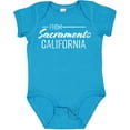 thumbnail image 3 of Inktastic From Sacramento California in White Distressed Text Boys or Girls Baby Bodysuit, 3 of 5