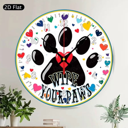 Vibrant Rooster Sunrise Farmhouse Decor Silent Round Wall Clock for Kitchen Living Room