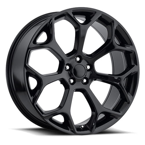 New 20x9 Inch Wheel for Chrysler 300 FR 71 Style 20 inch Gloss Black Alloy Rim 5x115mm Bolt-Pattern 18mm Offset - Factory Reproduction Wheel