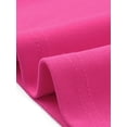 thumbnail image 5 of Allegra K Robes Funéraires Élégantes pour Femmes Col Bateau Manches 3/4 Plissée Robe Midi Modeste TP Rose Vif, 5 of 5