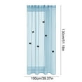 thumbnail image 3 of Uxgjfwu Solid Color Sheer Curtains, Double Layer Voile Window Panel with Butterfly Brooch, Decorative Translucent Drape for Living Room Bedroom Party Decor, 3 of 7