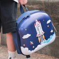thumbnail image 4 of gcong Stylish School Backpack With Cartoon Ice Rocket Design Rucksack For Everyday Use And Casual Outings Dark Blue, 4 of 6
