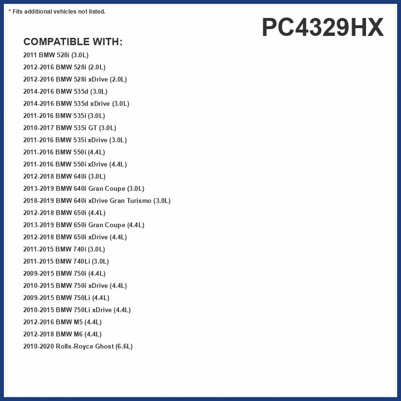 PUREFLOW PC4329HX HEPA Cabin Air Filter | Fits 2011-2016 BMW 535i xDrive 3.0L, 535i 3.0L, 550i 4.4L, 550i xDrive 4.4L